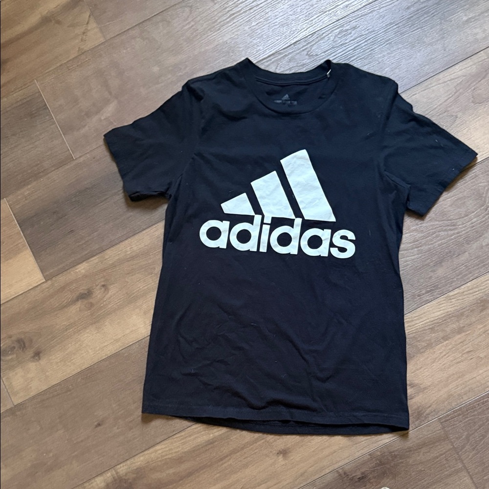 adidas Black and White Short Sleeve Tee